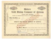 Murchie Extension Gold Mining Company Stock Certificate